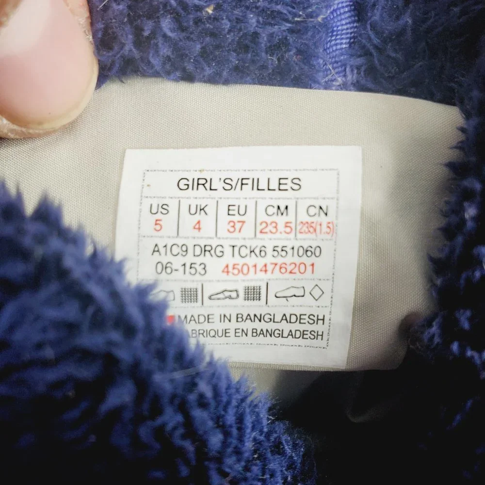 The North Face Girl's Purple Amore Mid-Calf Outdoor Winter Snow Boots Size 5